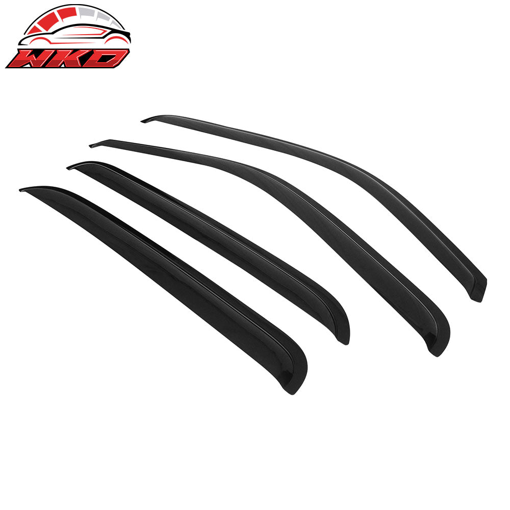 Fits 01-06 Chevy Silverado 1500 2500 3500 GMC Sierra Crew Cab Window Visors 4Pc