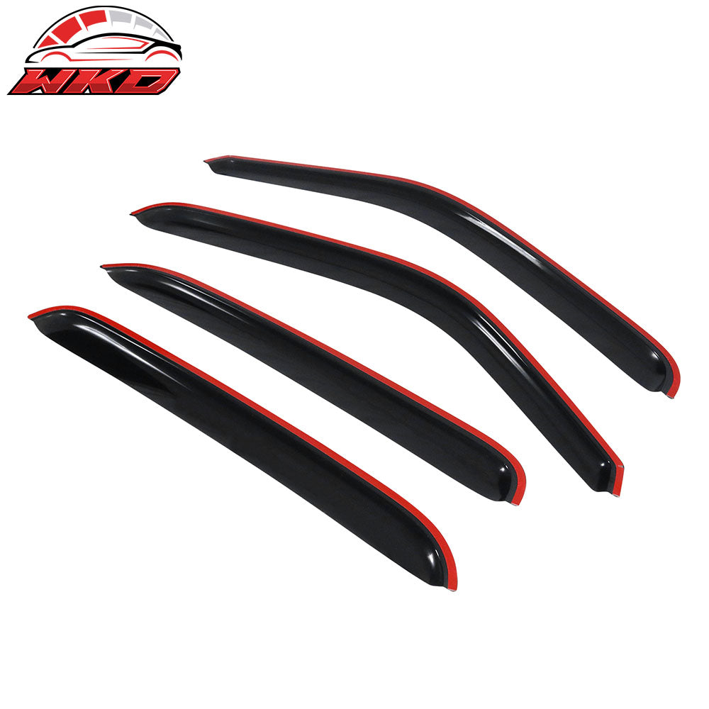 Fits 01-06 Chevy Silverado 1500 2500 3500 GMC Sierra Crew Cab Window Visors 4Pc