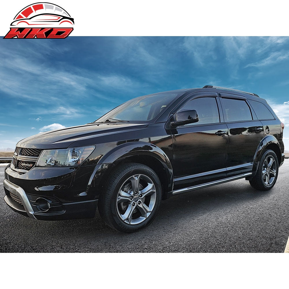Fits 09-20 Dodge Journey Window Visors Acrylic Sun Guard Rain Deflector 4Pc Set