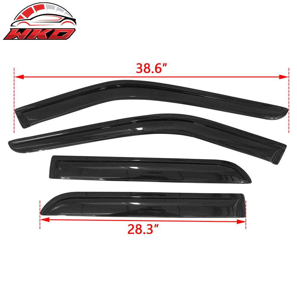 Fits 11-19 Ford Explorer Acrylic Wind Deflectors Rain Guards Window Visors 4Pcs