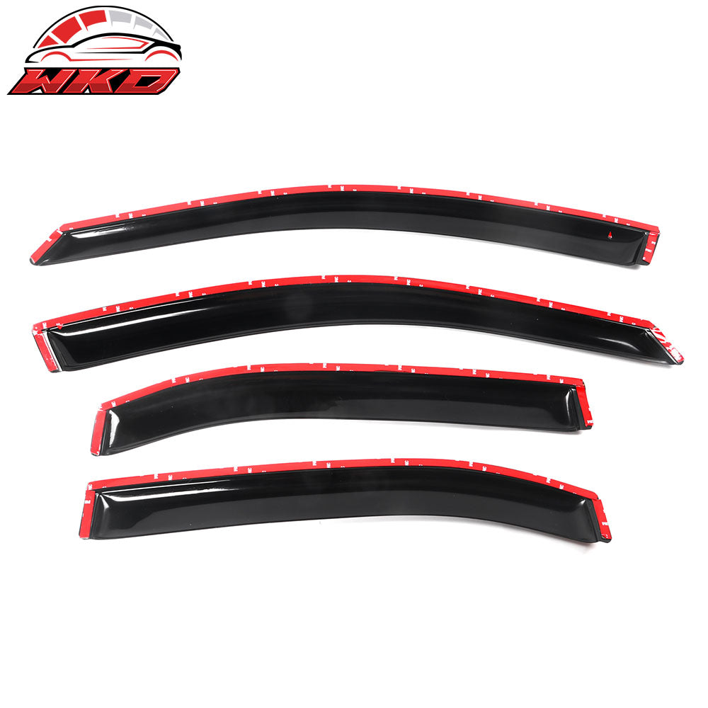 Fits 06-12 Ford Fusion Lincoln MKZ Window Visor Sun Rain Guard Deflector 4PC Set