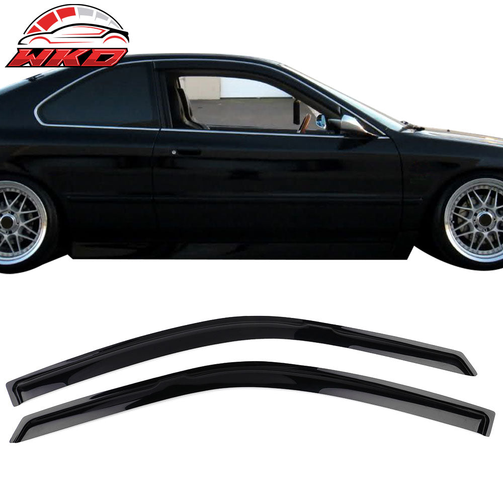Fits 94-97 Honda Accord Coupe Window Visors Air Deflector Acrylic 2Pc Set