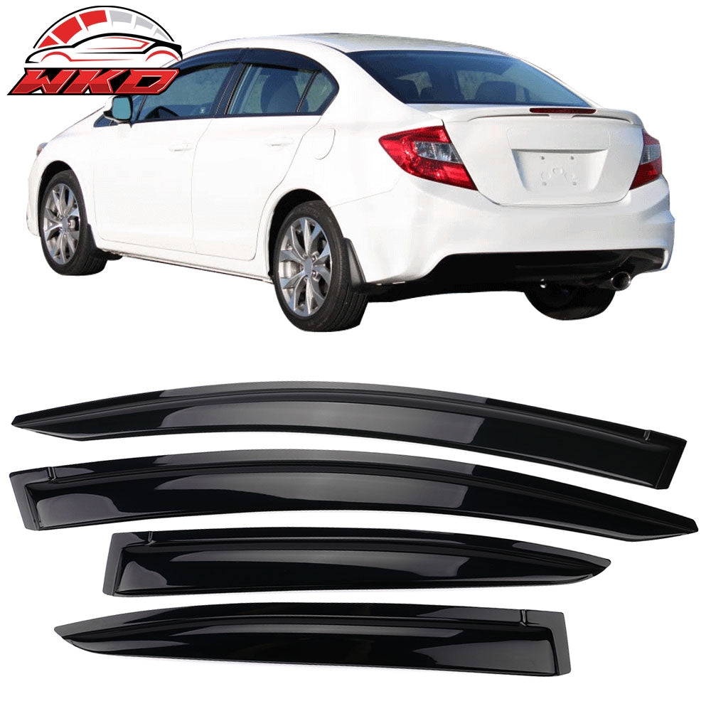 Wholesale 12-15 Honda Civic Sedan Window Visors Acrylic Sun Guard Rain Deflector 4PC