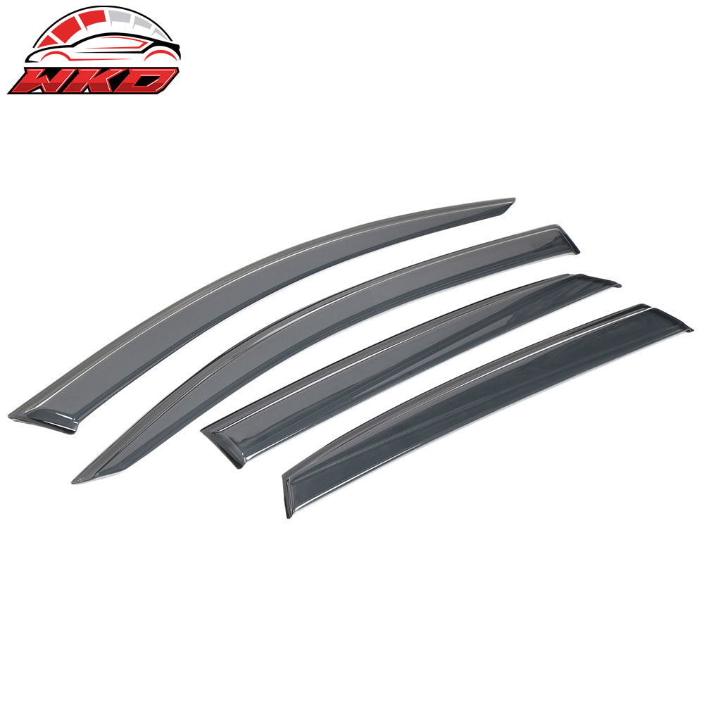 Fits 17-21 Honda Civic 10th Gen X HB5 Smoke Acrylic Window Visors Sun Deflector