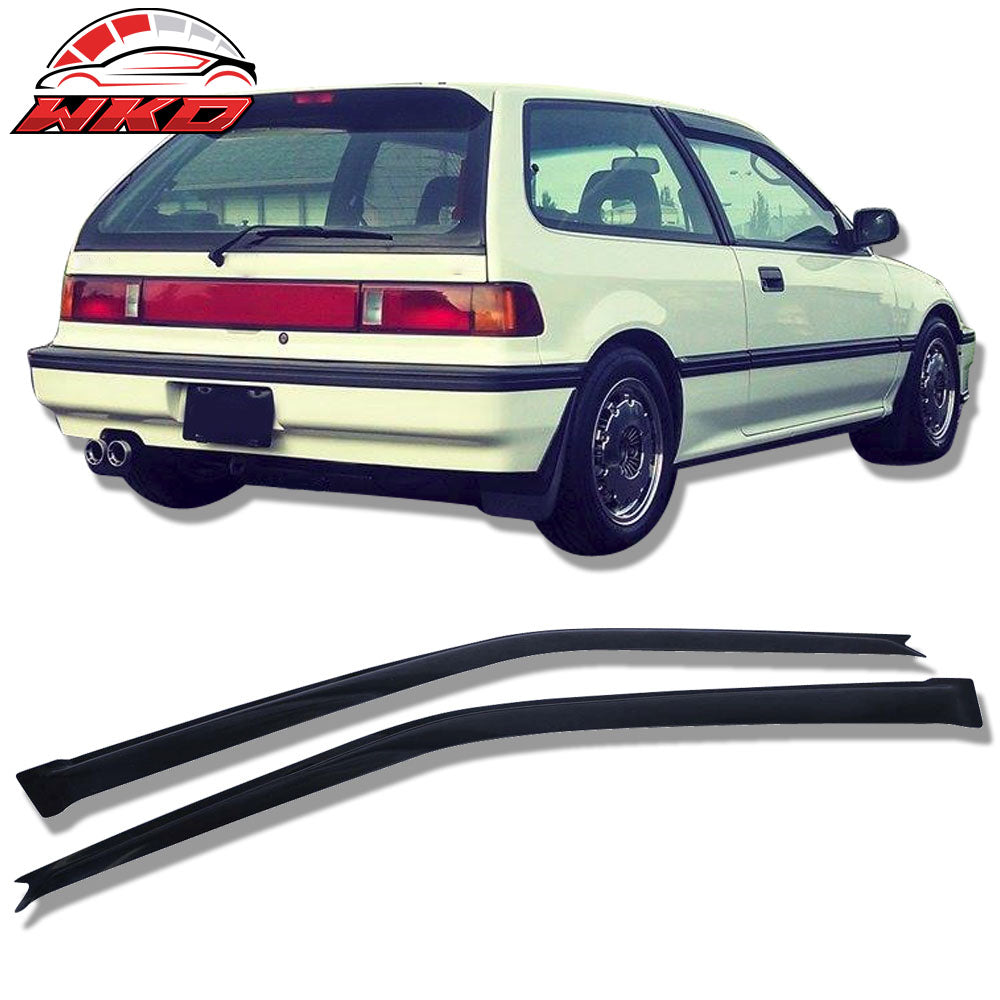 Fits 88-89 Honda Civic Hatchback Acrylic Window Visors 2Pc Set