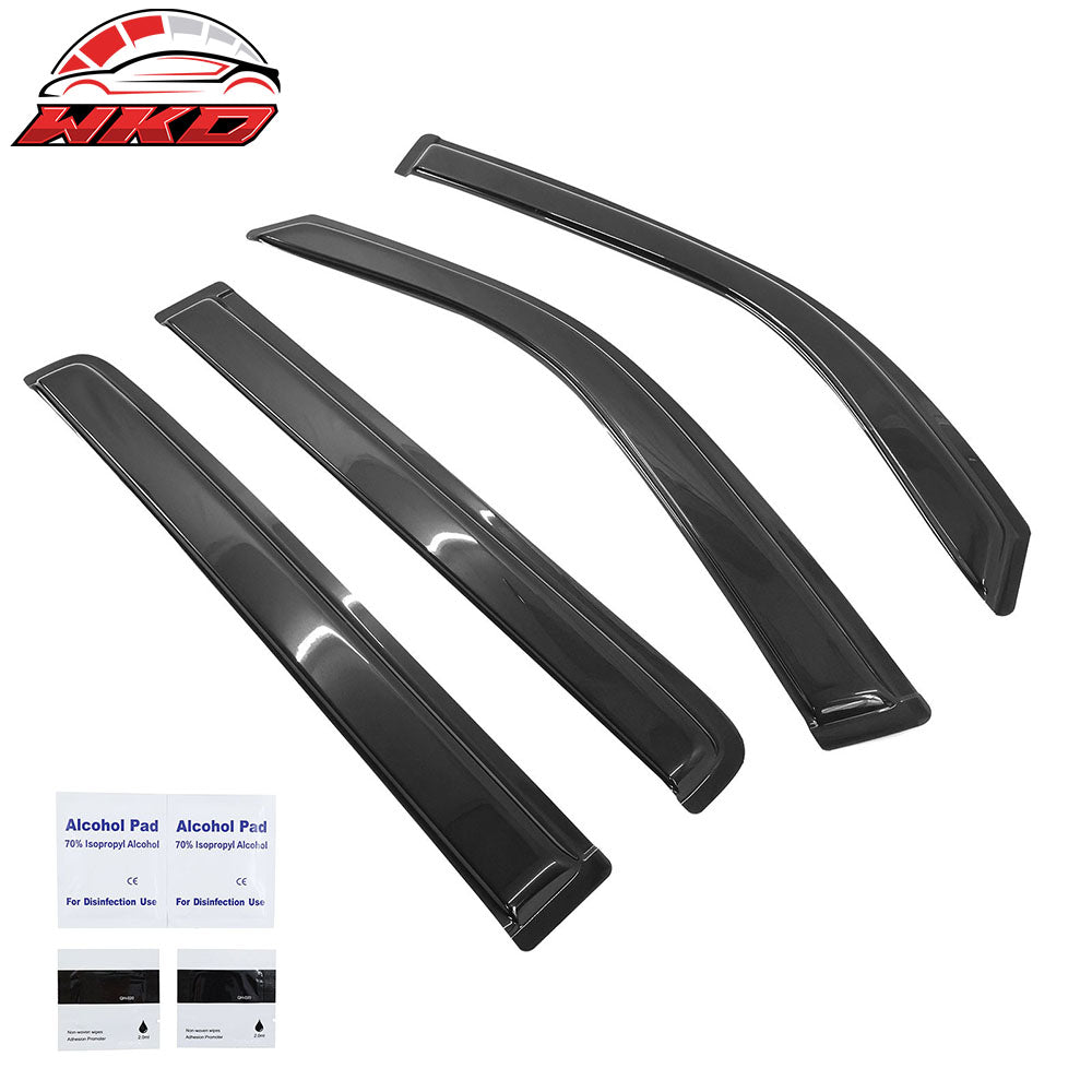 Fits 09-15 Honda Pilot Acrylic Tape-On Slim 4PCS Window Visors Vent Rain Guard