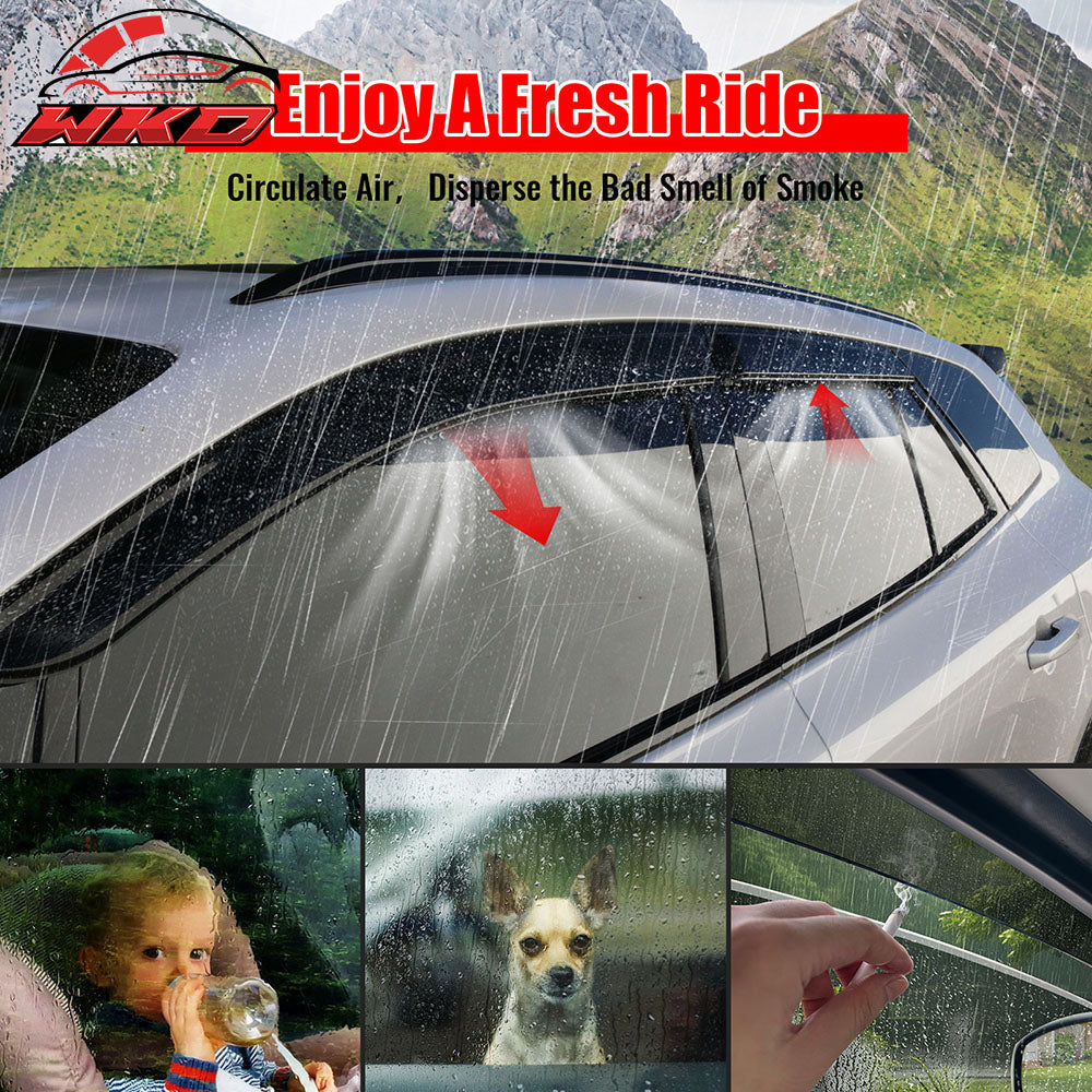 Fits 24-26 Honda Prologue Slim Window Visors Acrylic 4PCS Sun Shade Rain Guard