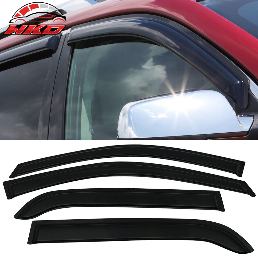 Fits 05-10 Kia Sportage Window Visors Acrylic Sun Shade Rain Guard 4PC Set