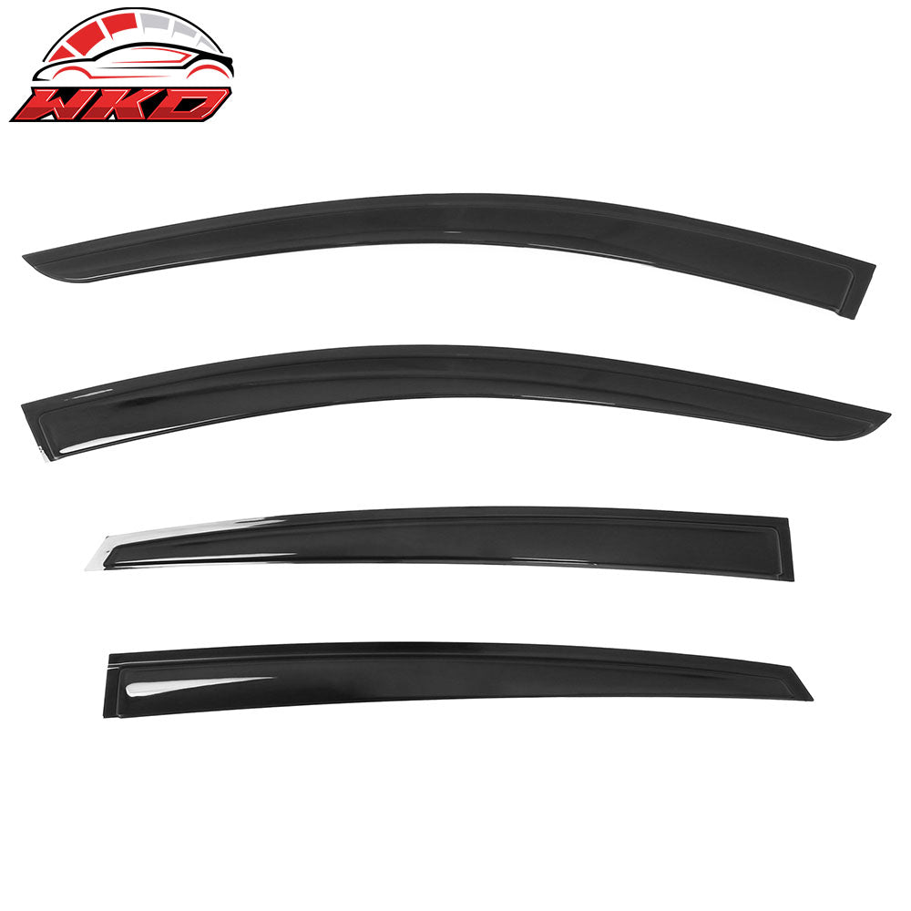 Fits 23-25 Nissan ARIYA Window Visors Vent Rain Wind Sun Guard Deflector Tape-On