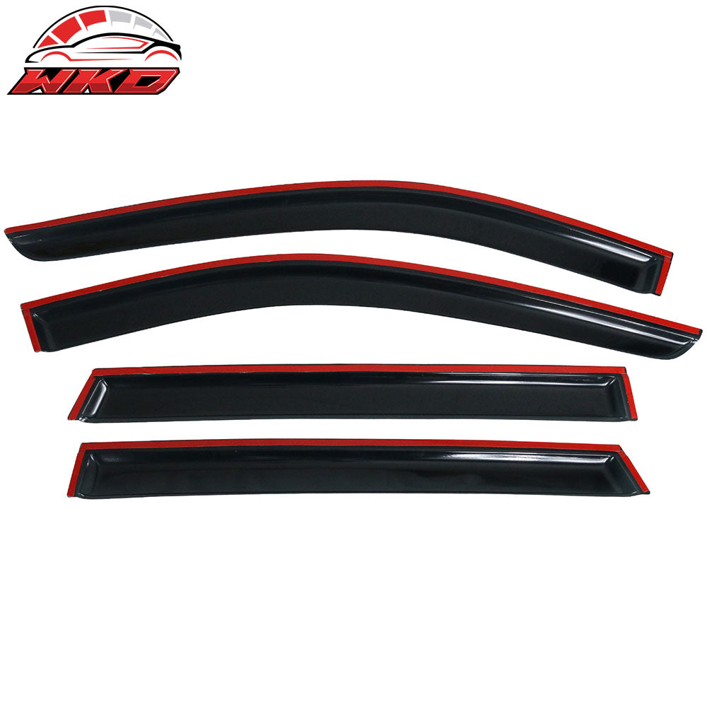 Fits 14-20 Nissan Rogue SV & SL 4PCS Window Visors Sun Rain Wind Shield Acrylic