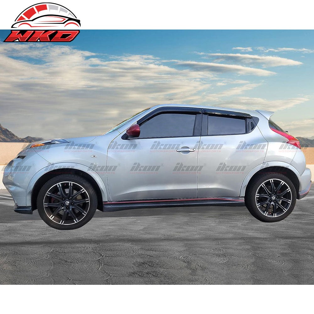 Fits 11-17 Nissan Juke Acrylic Tape-On 4PCS Window Visors Vent Rain Sun Guard