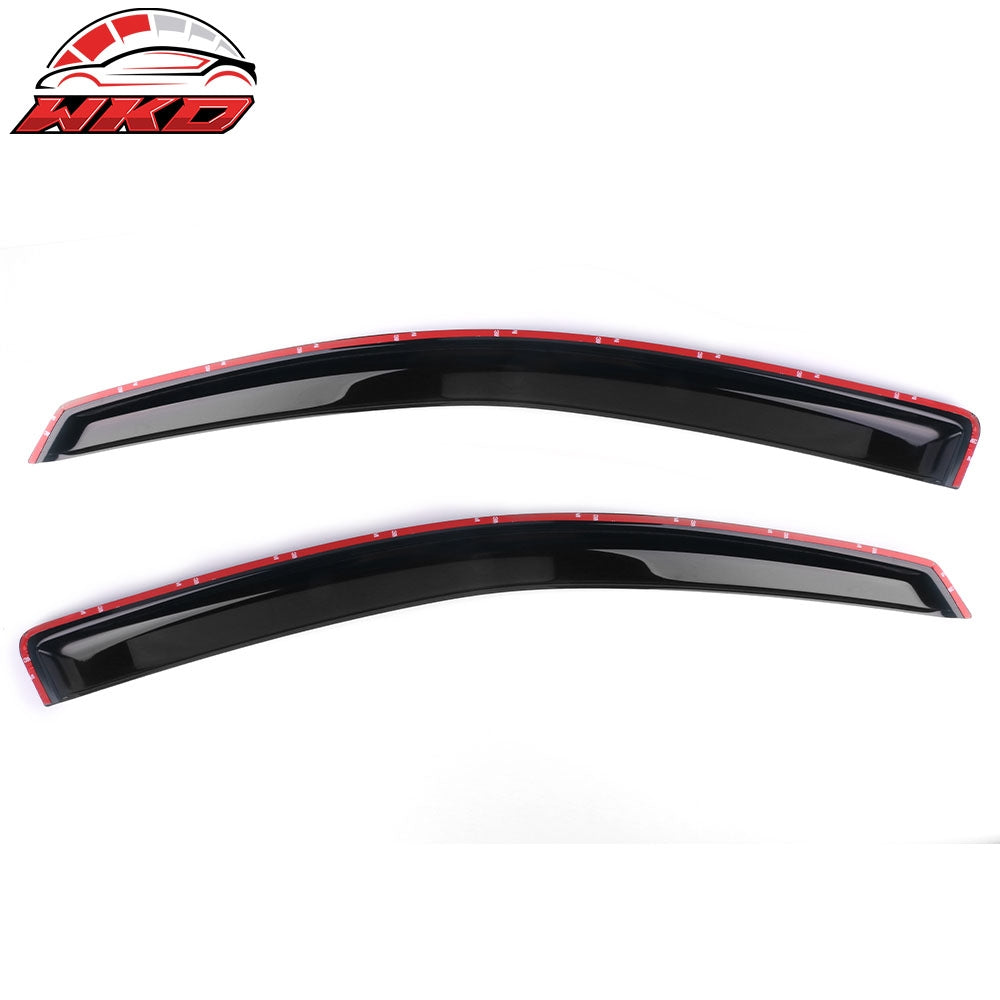 Fits 04-15 Nissan Titan King Cab Tape-On Window Visors Sun Guard Rain Deflectors