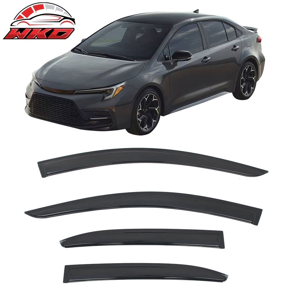 2020-26 Toyota Corolla Sedan Window Visors Vent Rain Guard Deflectors Tape-On | Wholesale