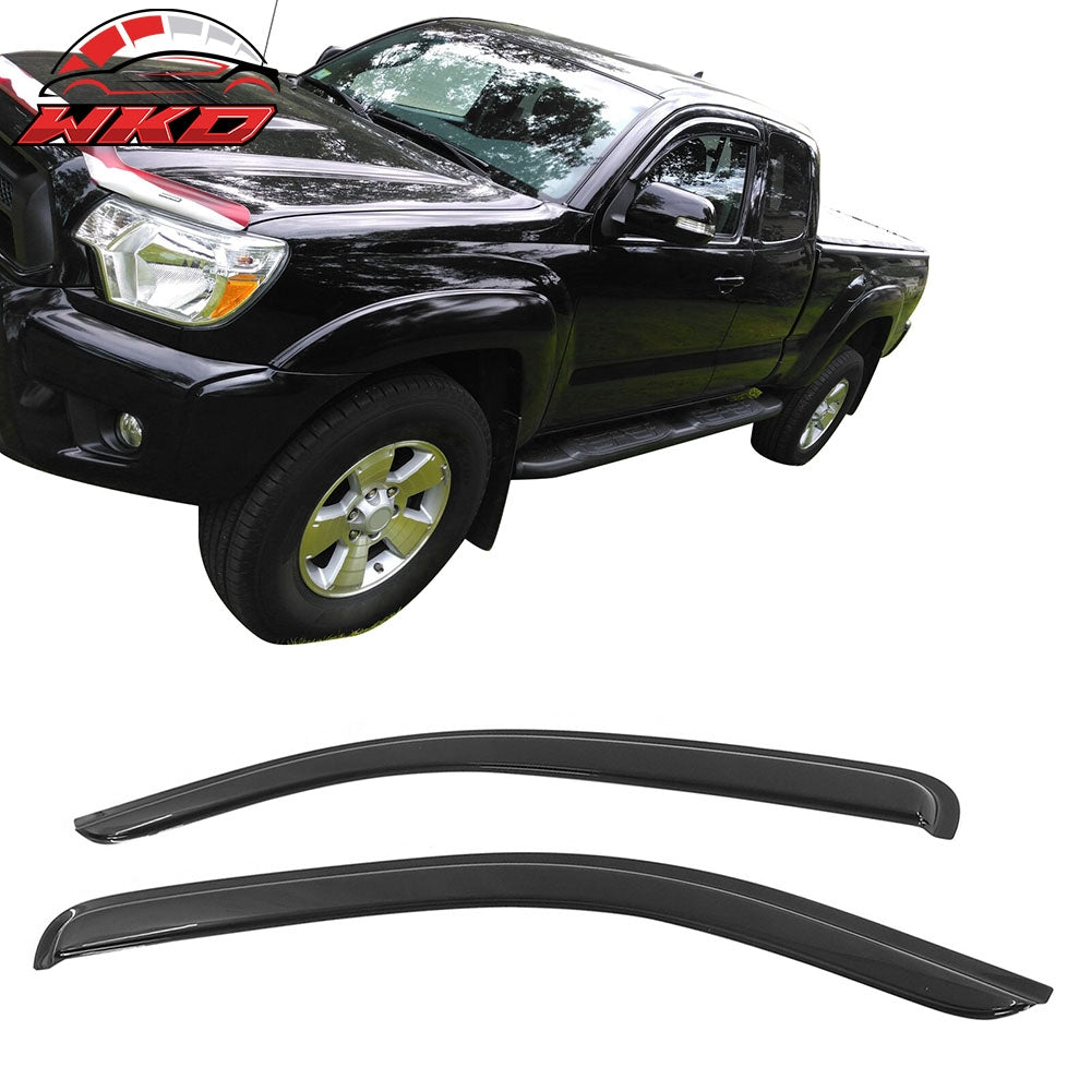 Fits 05-15 Toyota Tacoma Access Extended Cab Window Visor Rain Guards Vent Shade