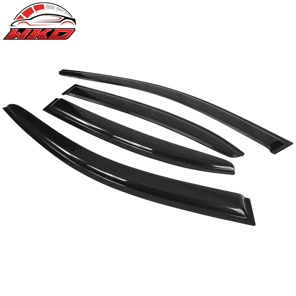 Fits 11-18 Volkswagen Jetta A6 Sedan Tape On 4PCS Window Visors Vent Rain Guard