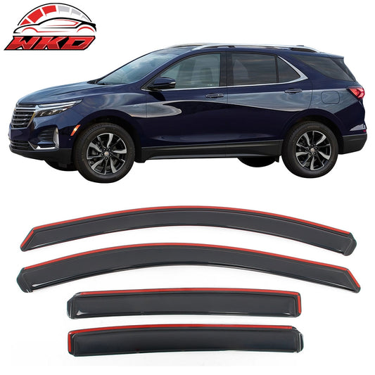 Wholesale 18-24 Chevy Equinox In-channel Window Visor Acrylic Side Door Deflector 4PC