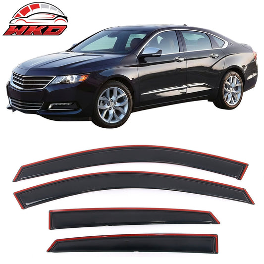 Wholesale 14-20 Chevrolet Impala Window Visors Acrylic In-Channel Rain Shade 4PCS Set