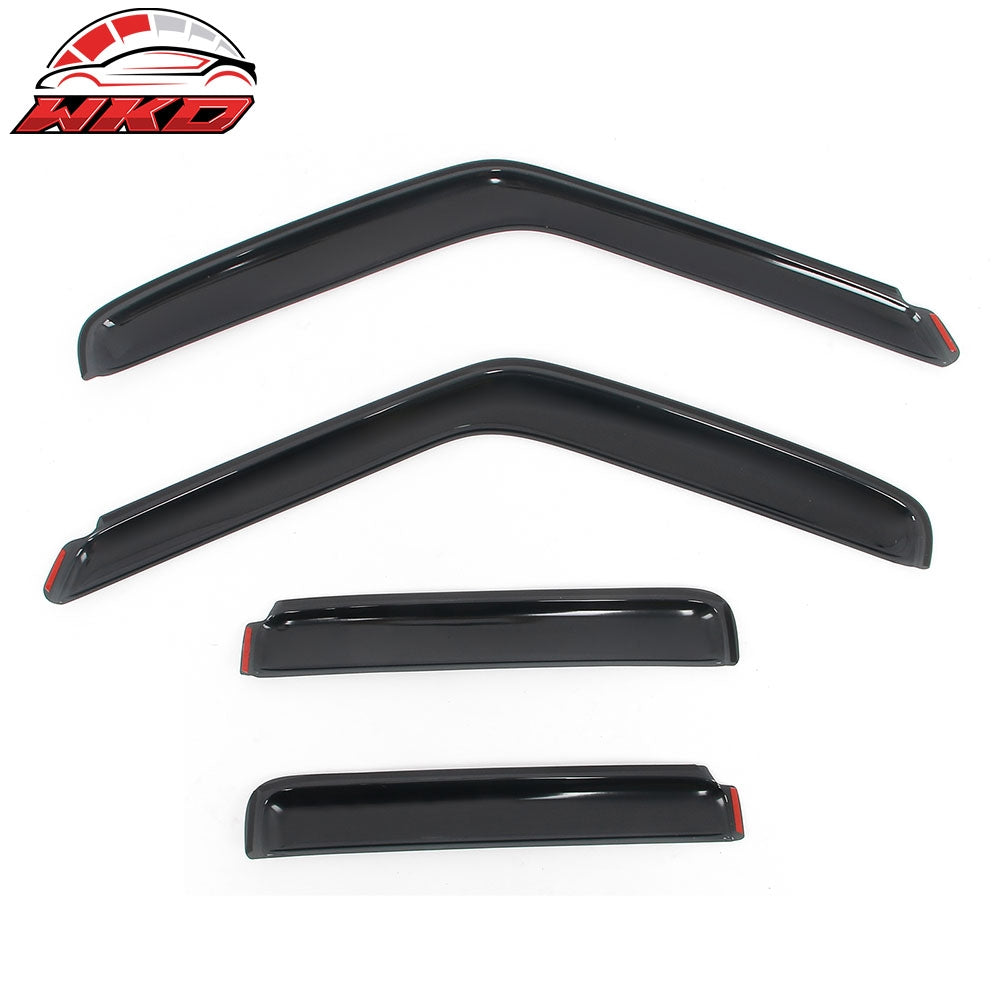 Fits 95-05 GMC Jimmy Chevy Blazer 4Dr In-Channel Window Visors Acrylic Deflector