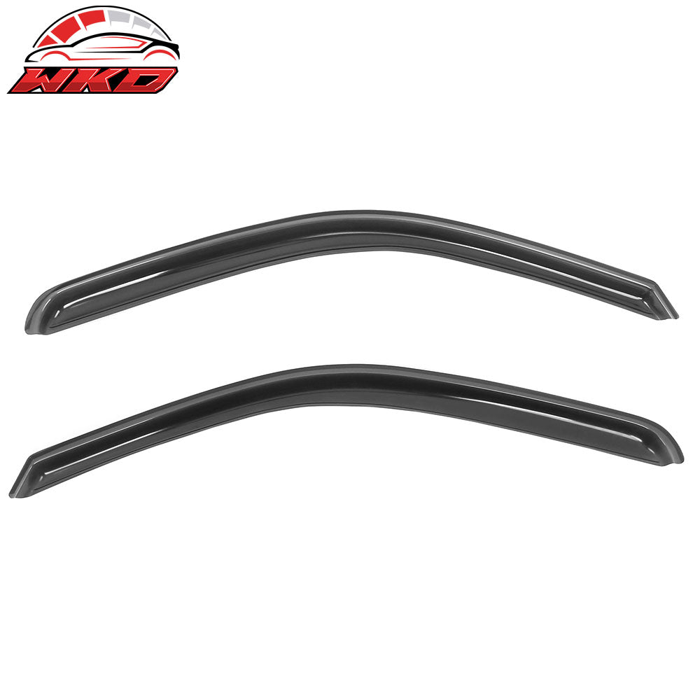 Fits 09-25 Dodge Ram 1500 2500 Standard Cab Window Visors Deflectors In-Channel