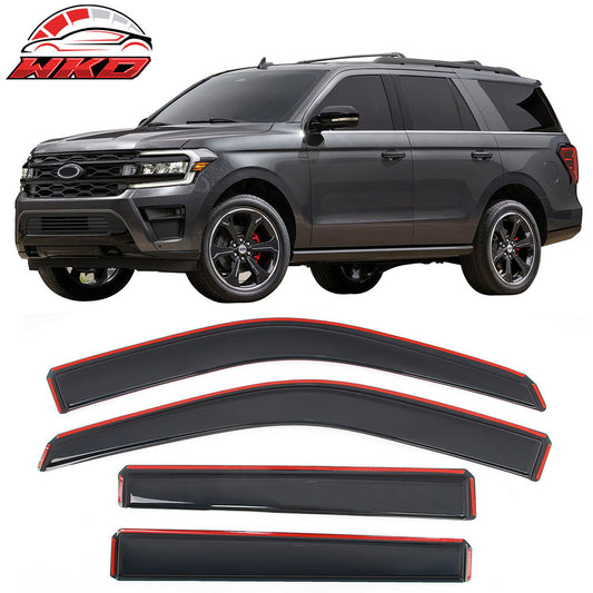 Wholesale 18-25 Ford Expedition & Lincoln Navigator In-Channel Window Visors Acrylic