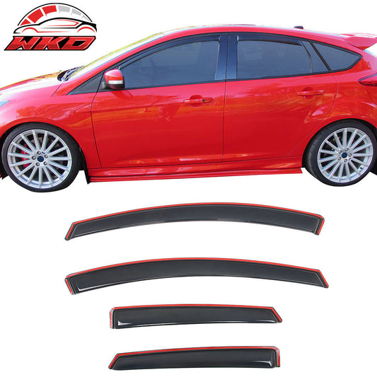 Wholesale 12-18 Ford Focus Sedan& Hatchback In-Channel Window Visors Rain Deflectors