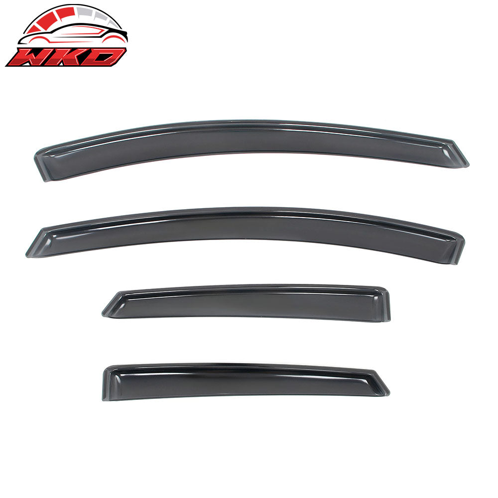 Fits 12-18 Ford Focus Sedan& Hatchback In-Channel Window Visors Rain Deflectors
