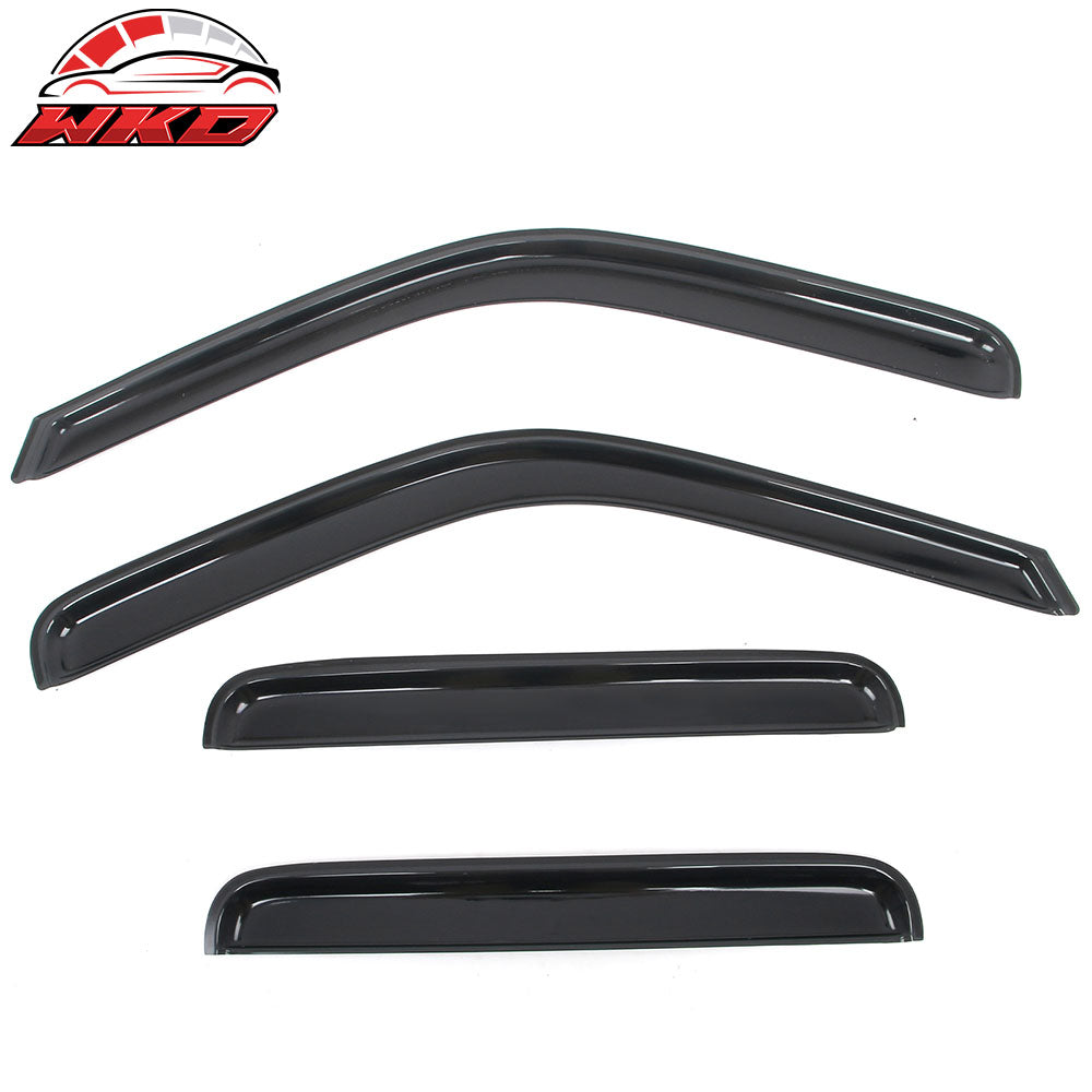 Fits 99-16 Ford F250 F350 F450 F550 Super Duty Crew Cab Window Visors In-Channel
