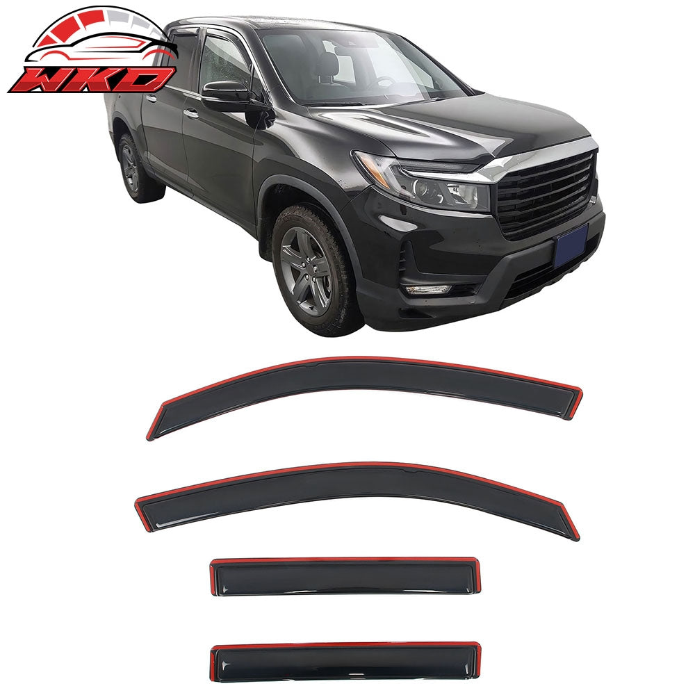 2017-26 Honda Ridgeline Window Visors In-Channel Side Deflector Rain Guard | Wholesale