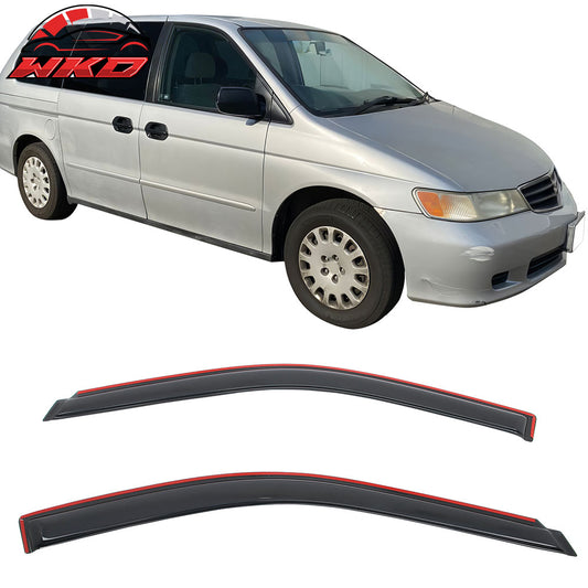 1999-04 Honda Odyssey In Channel Window Visors Sun Rain Vent Sun Deflectors | Wholesale