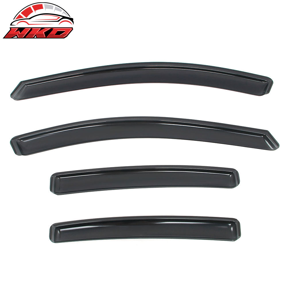 Fits 17-20 Hyundai Elantra 4PCS Window Visors Acrylic Deflectors - In-Channel