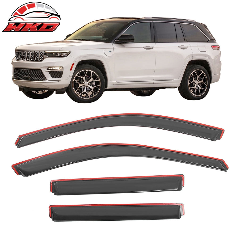 2022-26 Jeep Grand Cherokee Window Visors Side Door In Channel Deflector Vent | Wholesale
