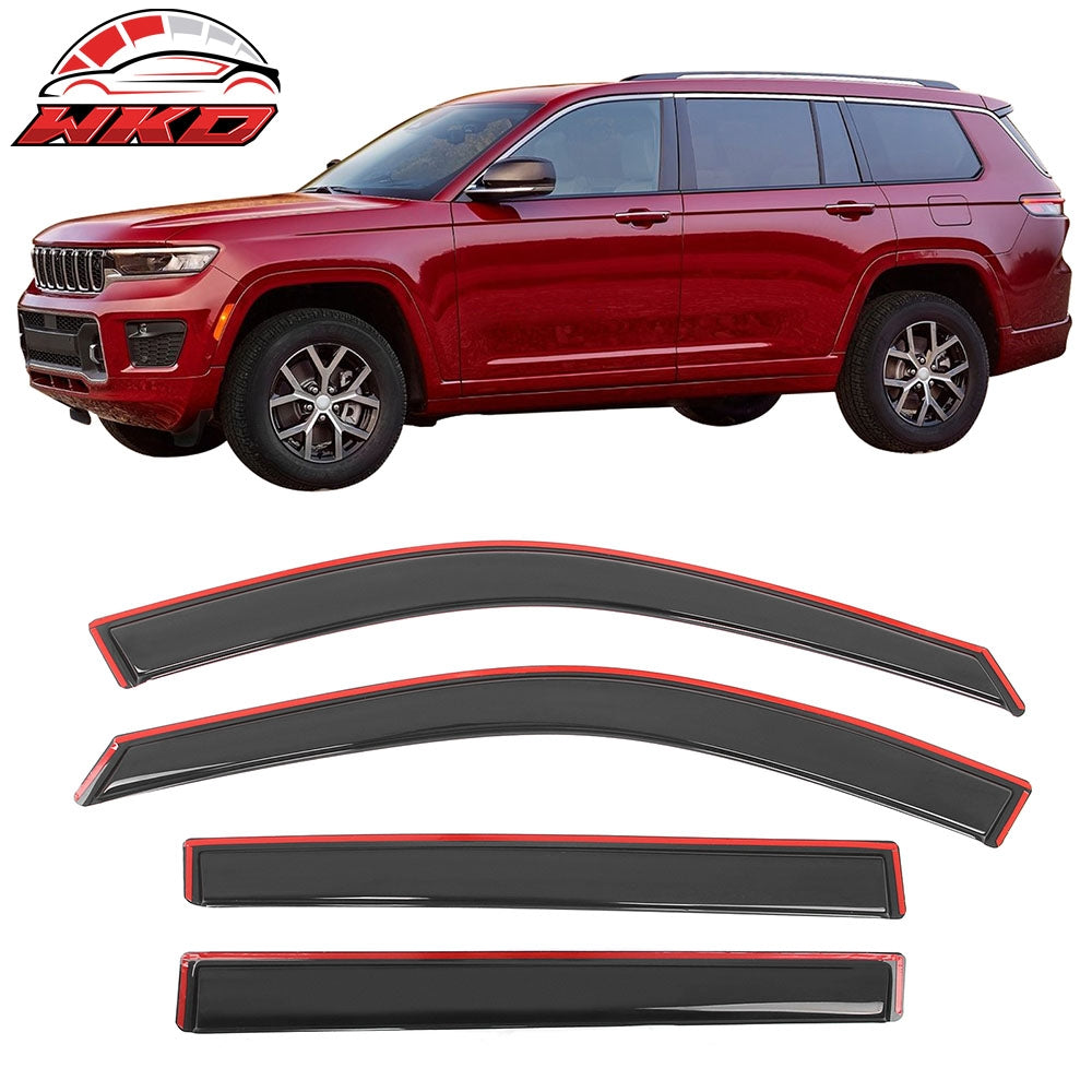 2021-26 Jeep Grand Cherokee L Window Visors Side Door In Channel Deflectors | Wholesale