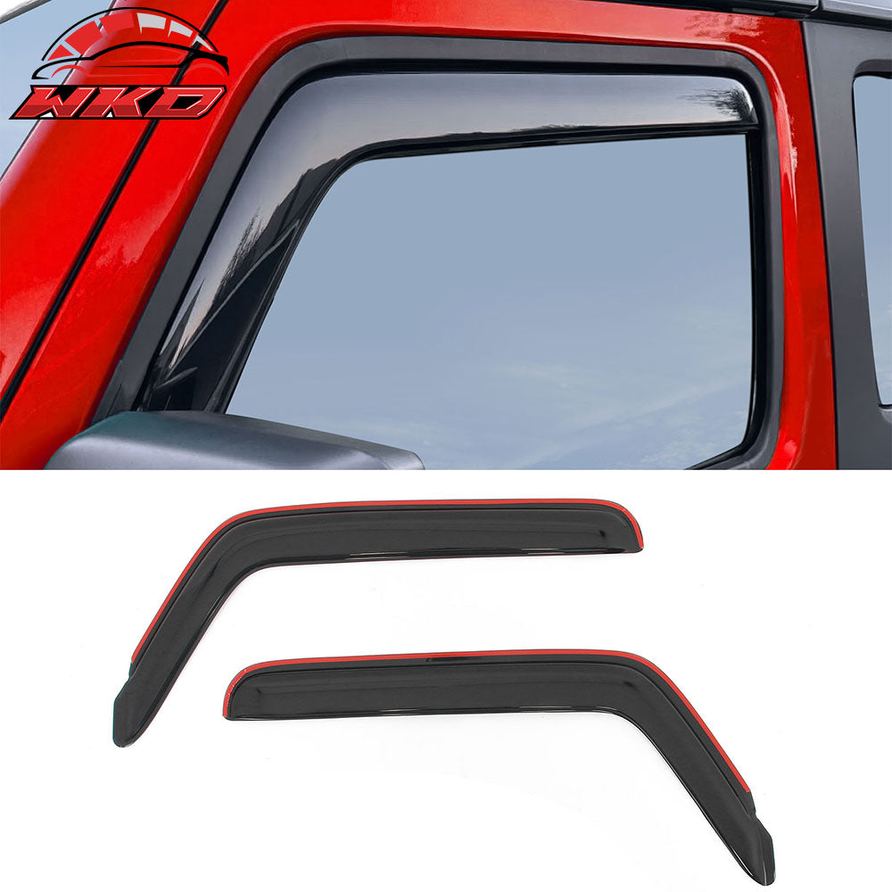 Wholesale 18-25 Jeep Wrangler 2Dr 20-25 Gladiator Window Visors In Channel Deflectors