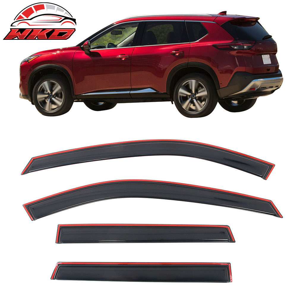 21-25 Nissan Rogue 4PCS In-channel Window Visors Side Rain Sun Vent Shade | Wholesale