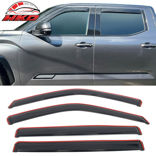 Wholesale 22-25 Toyota Tundra Crew Cab Acrylic Window Visors In-Channel Deflectors