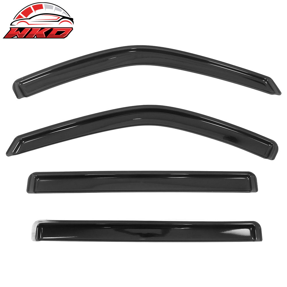 Fits 22-25 Toyota Tundra Crew Cab Acrylic Window Visors In-Channel Deflectors