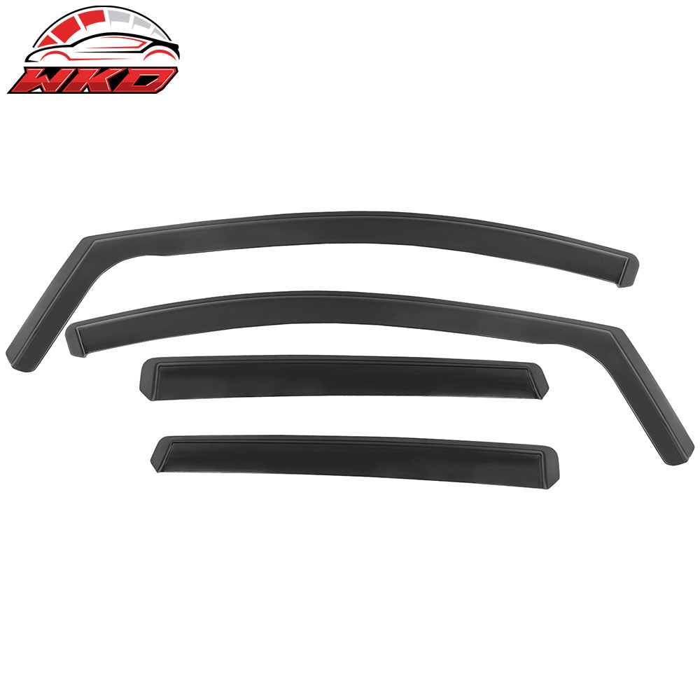 Fits 13-19 Ford Escape Side Window Visors Injection PC In-Channel Deflectors