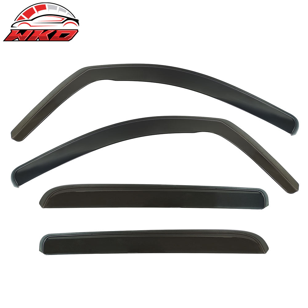 Fits 07-21 Toyota Tundra CrewMax In-Channel Window Visors Guards Deflectors PC