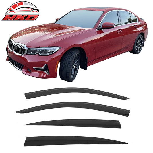 2019-26 BMW G20 3 Series Sedan Low Profile Style Tape-On Window Visors Guards | Wholesale