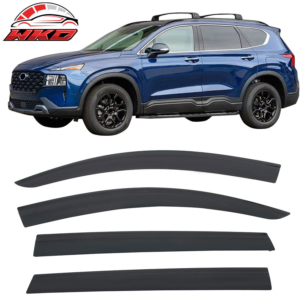2019-23 Hyundai Santa Fe Low Profile Style Tape-On Window Visors Deflectors | Wholesale