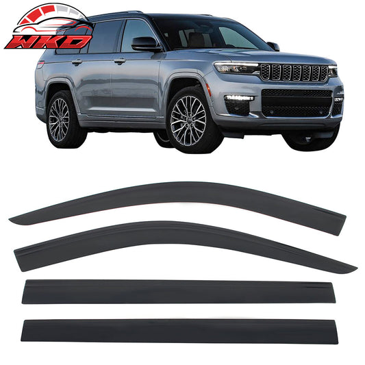 2021-25 Jeep Grand Cherokee L Low Profile Style Tape-On Window Visors Guards | Wholesale