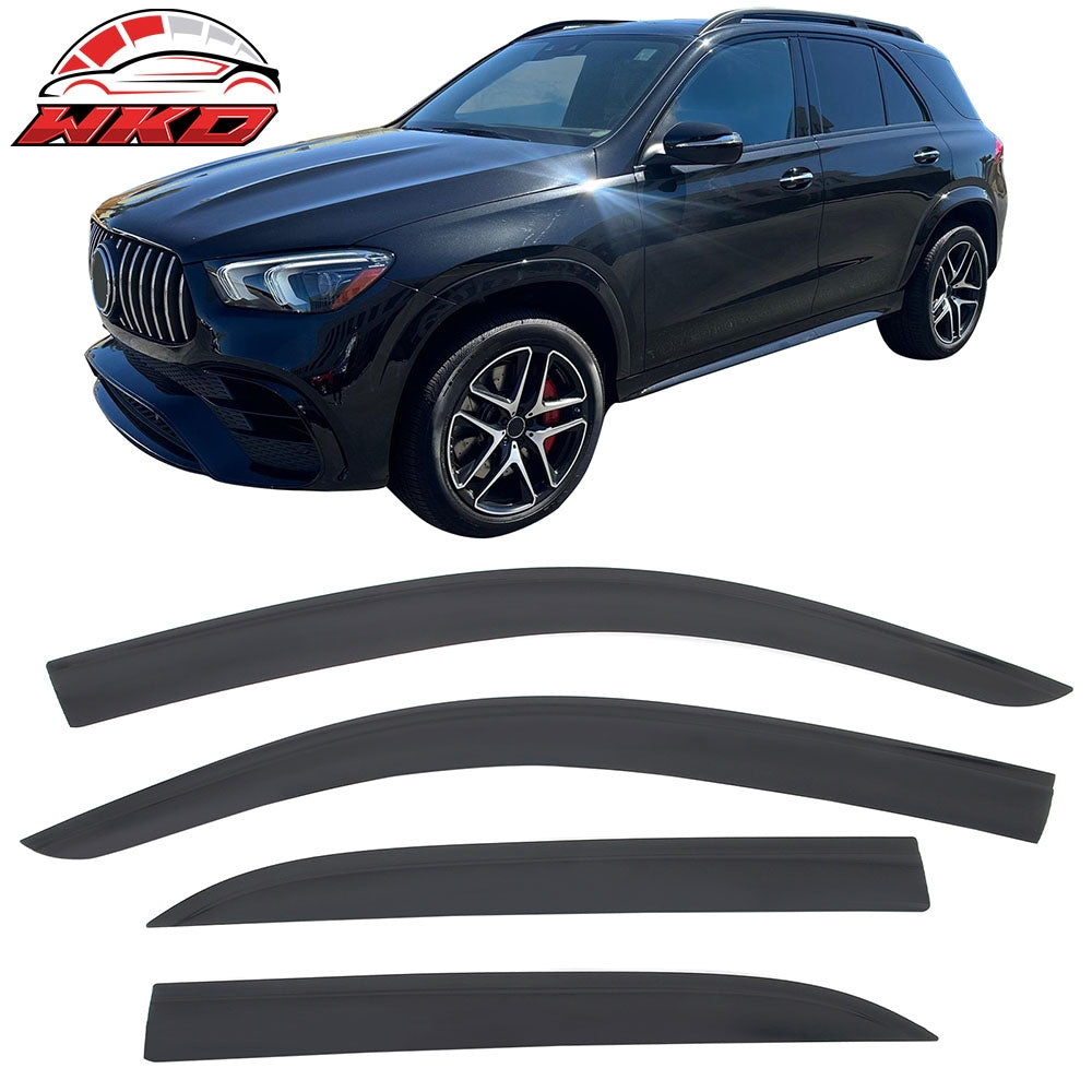 2020-26 Benz W167 GLE-Class SUV Low Profile Style Tape-On Window Visors Guard | Wholesale