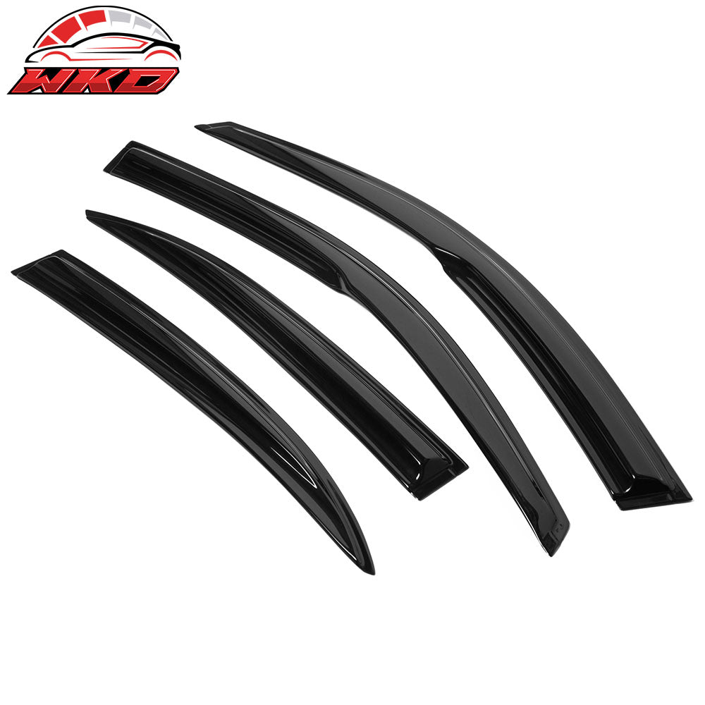 Fits 13-15 Chevy Malibu/16 Malibu Limited Mugen Style Acrylic Window Visors 4Pc
