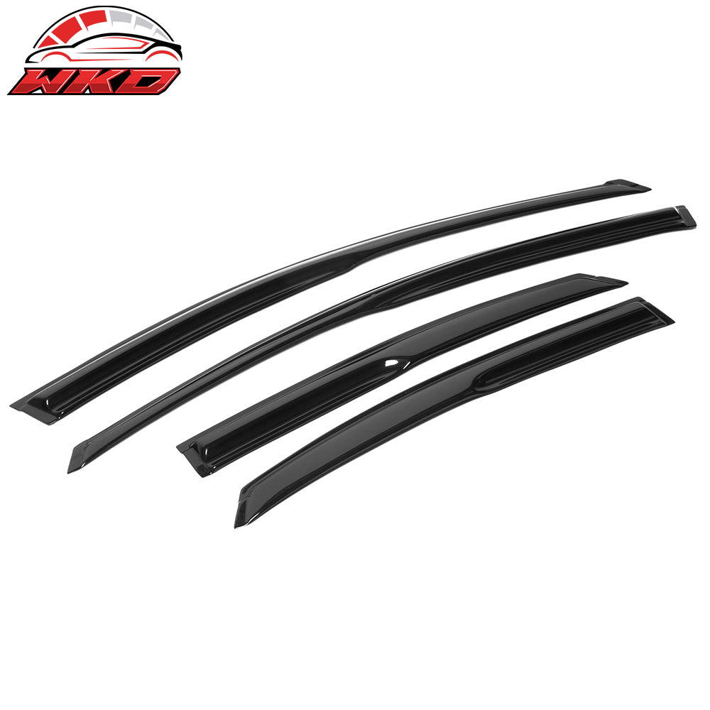 Fits 00-07 Ford Focus Sedan Mugen Style Tape On 4PC Window Visor Vent Rain Guard
