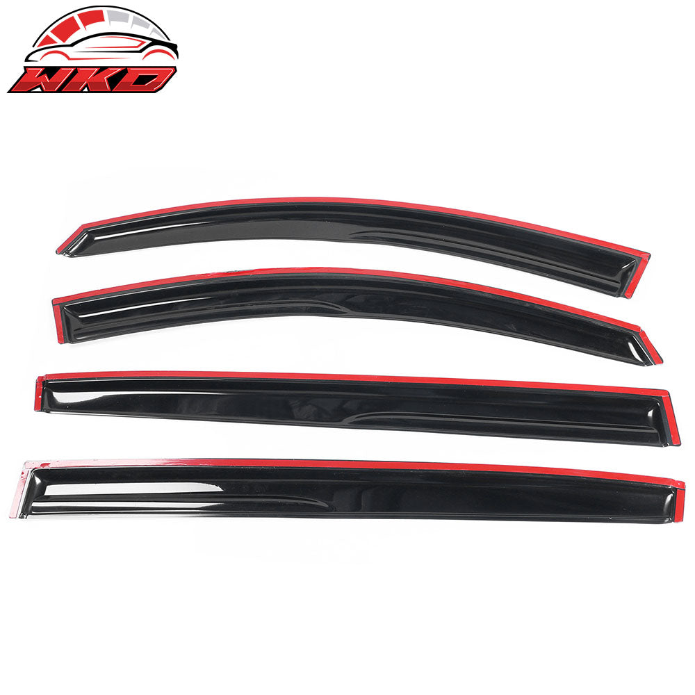 Fits 11-16 Kia Sportage Mugen Style Window Visors Rain Guard Acrylic 4Pc Set
