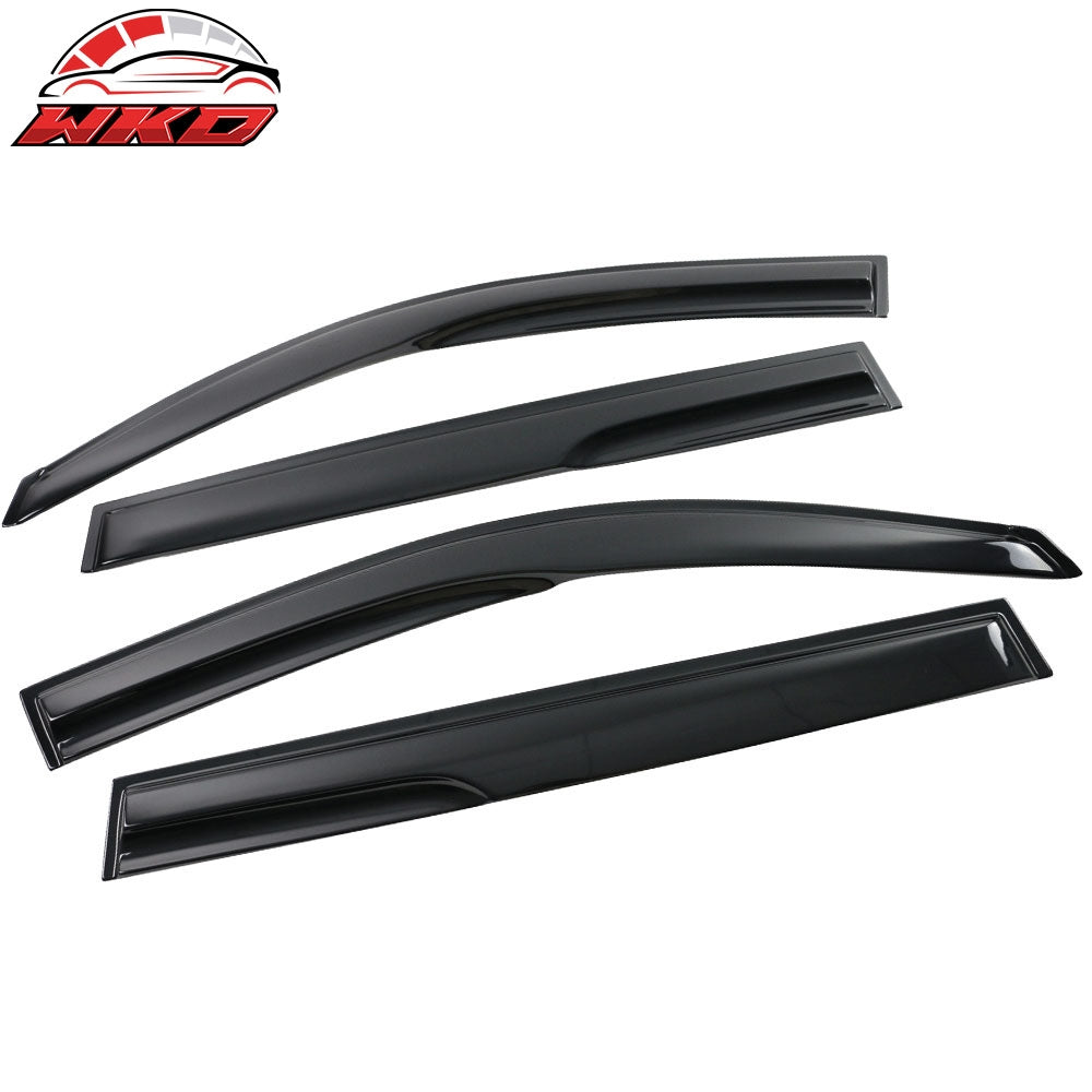 08-13 Toyota Highlander Mugen Style Window Visors Vent Tape-On Acrylic 4PCS | Wholesale