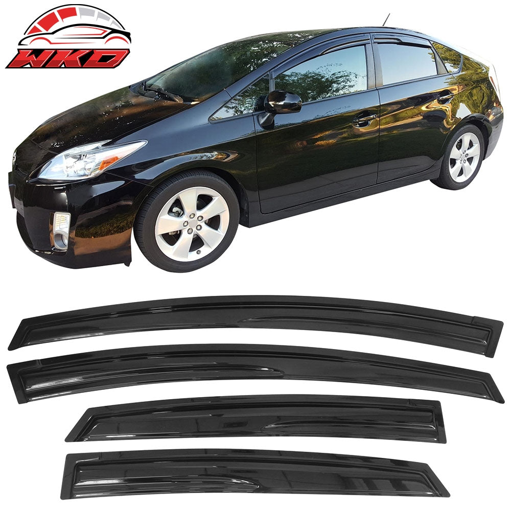 Fits 10-15 Toyota Prius XW30 Mugen Style Acrylic Window Visors 4PC Rain Guard