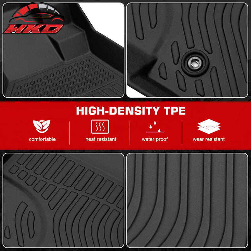 For 16-18 Acura RDX w/ 8-Way Power Seats 3D Floor Mats& Trunk Mat Heavy Duty TPE
