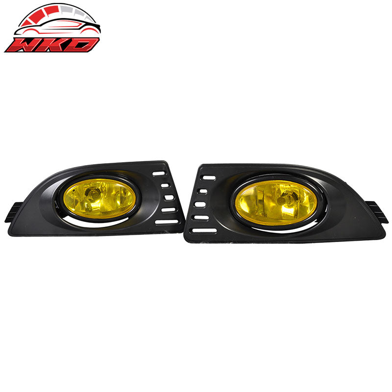 Fits 05-07 Acura RSX Yellow Lens Bumper Fog Lights Lamps RH LH Driving