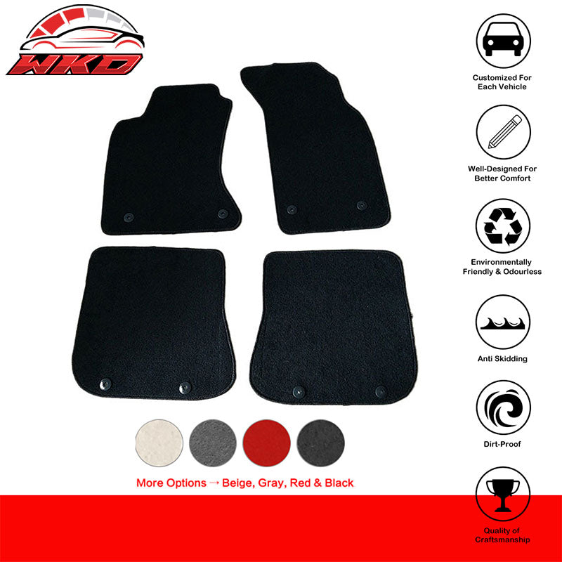 Wholesale 96-01 Audi A4 4Dr OE Factory Fitment Car Floor Mats Front & Rear Nylon - Wikond Auto
